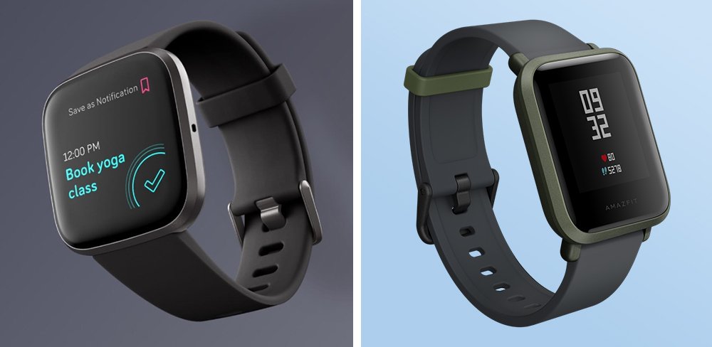 amazfit bip s vs fitbit versa 2