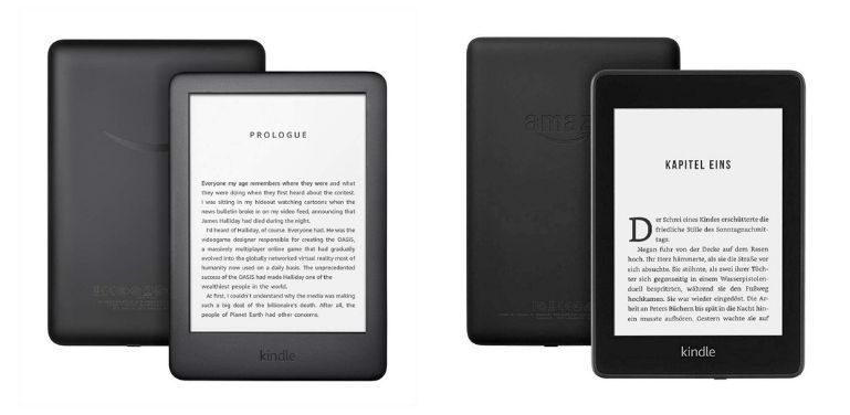 Kindle Paperwhite vs Kindle design