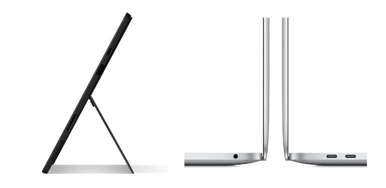 MacBook Pro vs Surface Pro 7 connectivity