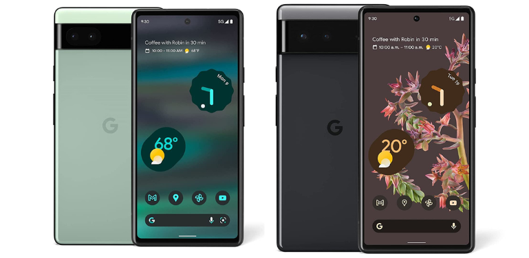 google pixel 6a vs 6 design