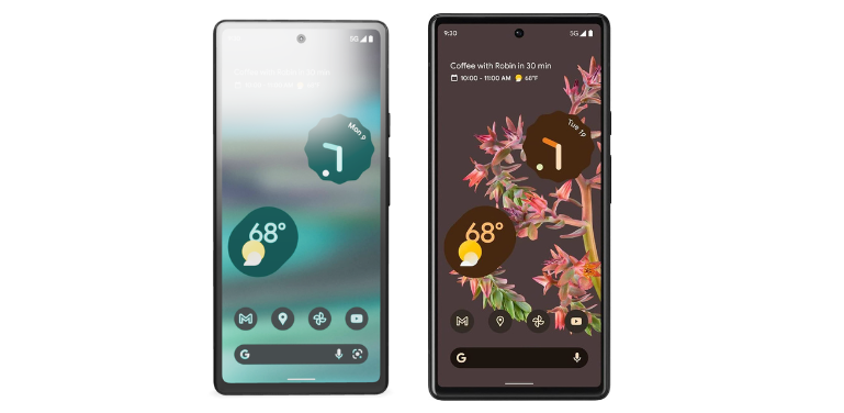 google pixel 6a vs 6 display