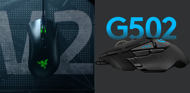 razer deathadder elite vs logitech g502 razer deathadder elite vs logitech g502