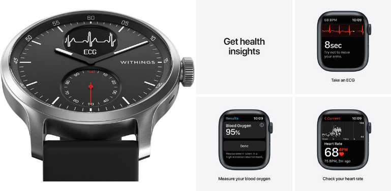 Withings ScanWatch vs Apple Watch Health Features