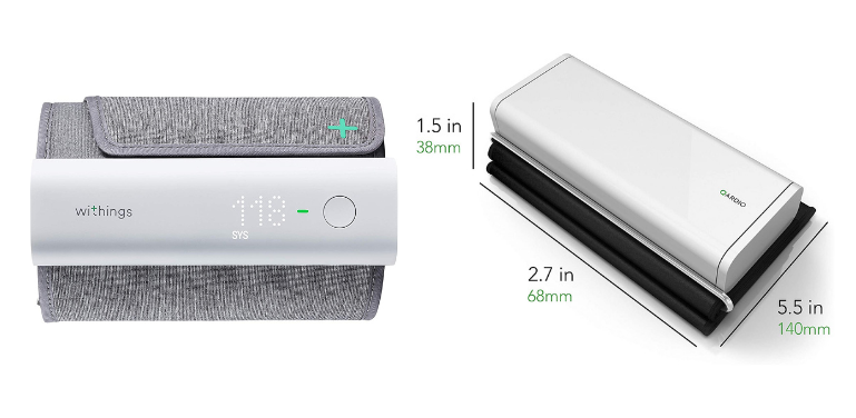 Withings vs Qardio Blood Pressure Monitor Design
