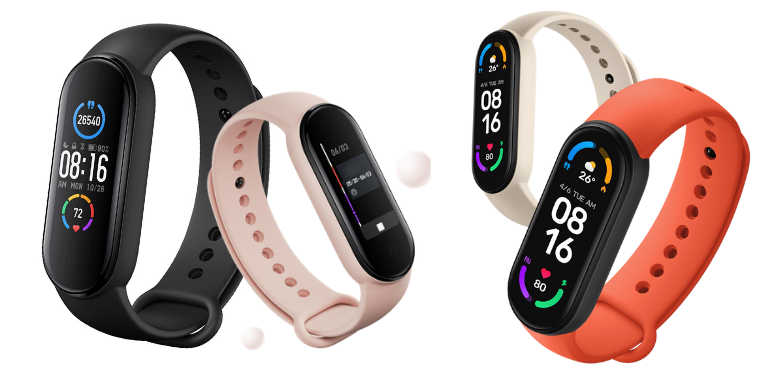 Xiaomi Mi Band 5 vs 6 Design